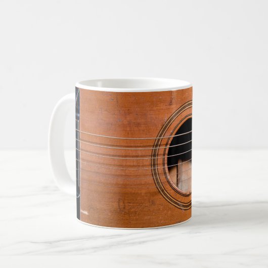 Mug Guitare rustique (Devant gauche)