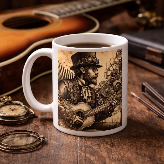 Mug Guitare Steampunk