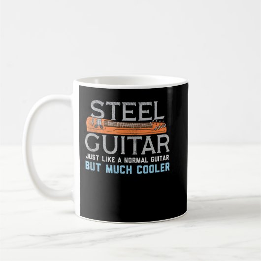 Mug Guitare steel pour guitariste (Gauche)
