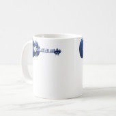 Mug Guitare Ukulele Forêt Silhouette Paysage Arbres M (Devant gauche)