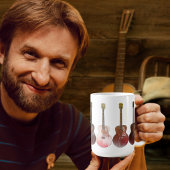 Mug Guitares acoustiques classiques Instrument rustiqu