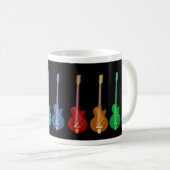 Mug Guitares colorées (Devant droit)