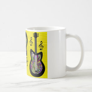 Mug Guitares Colorées de Mardi Gras