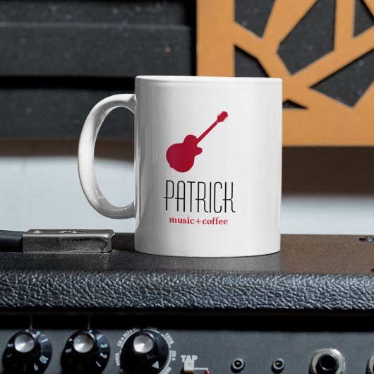 Mug guitares cool personnalisées