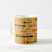 Mug guitares de fractale (Devant gauche)