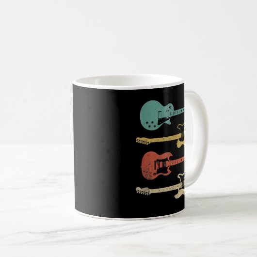 Mug Guitares électriques vintages (Devant droit)