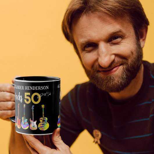 Mug Guitares pour les 50 ans du Rock and Roll
