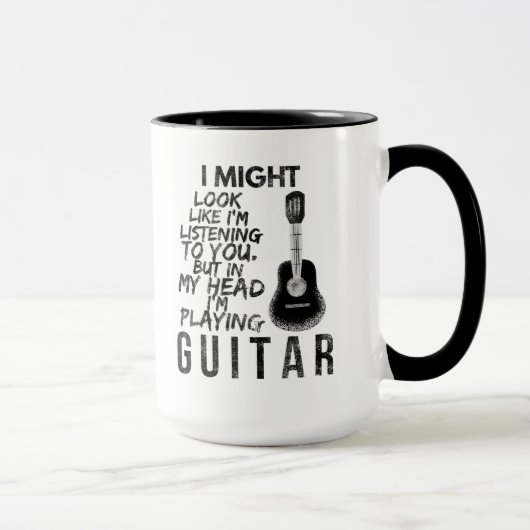 Mug guitariste amusant (Droite)