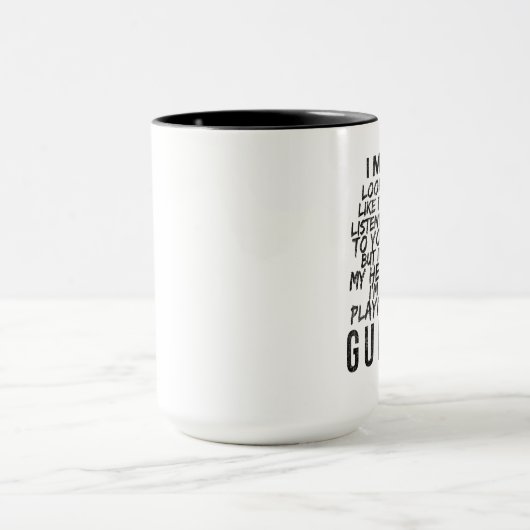 Mug guitariste amusant (Centre)