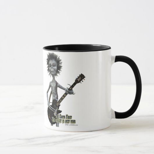 Mug Guitariste gris (Droite)