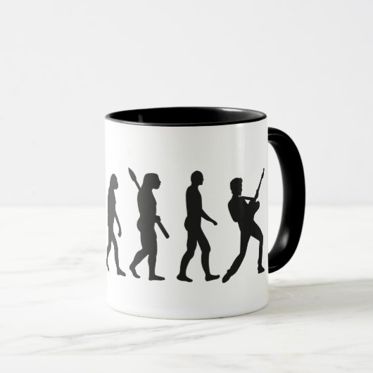 Mug Guitariste guitariste évolution  (Devant droit)