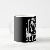 Mug Guitariste Lecteur Guitare Electric Drôle Cadeau (Devant gauche)