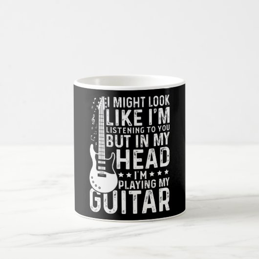 Mug Guitariste Lecteur Guitare Electric Drôle Cadeau (Centre)