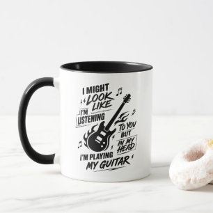 Mug Guitariste Sarcastique Jouant De La Guitare Dans M