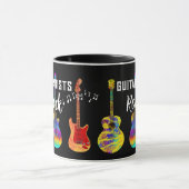 Mug Guitaristes Rock Guitares colorées (Centre)