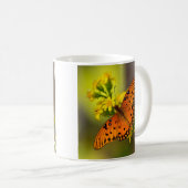Mug Gulf Fritillary aka Passion Butterfly on Goldenrod (Devant droit)