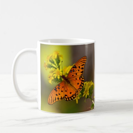 Mug Gulf Fritillary alias Papillon de la Passion sur V (Gauche)