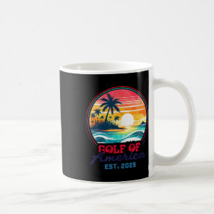 Mug Gulf Of Us America Est 2025 Retro Vintage Beach _1