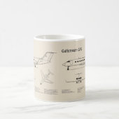 Mug Gulfstream G-IV - Plan directeur de l'avion SD (Centre)