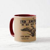 MUG GUN PERMIT 2ND AMENDMENT   (Devant gauche)