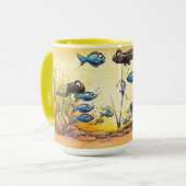 Mug Guppies, têtards de Minnows et muqueuse d'Eel Fish (Devant gauche)