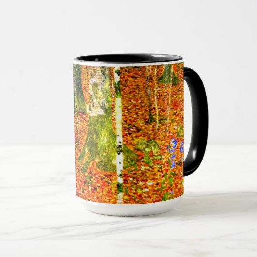 Mug Gustav Klimt Birch Trees (Devant droit)