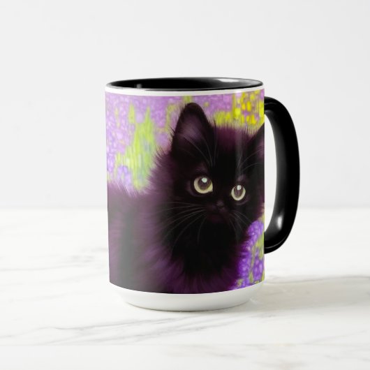 Mug Gustav Klimt Black Kitten (Devant droit)