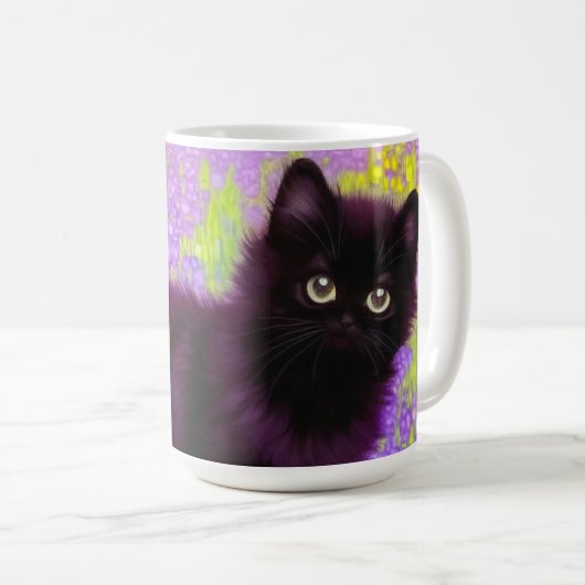 Mug Gustav Klimt Black Kitten (Devant droit)