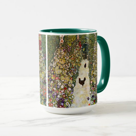 Mug Gustav Klimt - Chemin du jardin avec poulets (Devant droit)