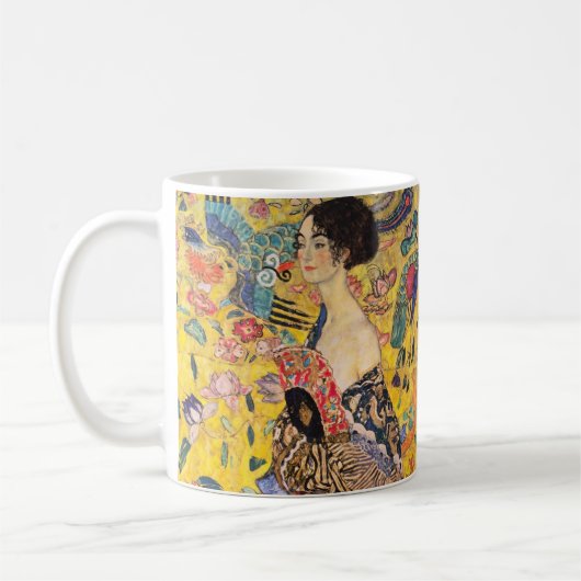 Mug Gustav Klimt - Dame avec ventilateur (Gauche)