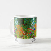 Mug Gustav Klimt , “ Farm Garden ” (Devant gauche)