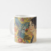 Mug Gustav Klimt-Lady avec ventilateur | (Devant gauche)