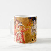 Mug Gustav Klimt, peintures Collage, Art combiné (Devant gauche)