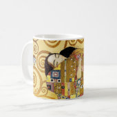 Mug Gustav Klimt , “ The hug ” コーヒーマグカップ (Devant gauche)