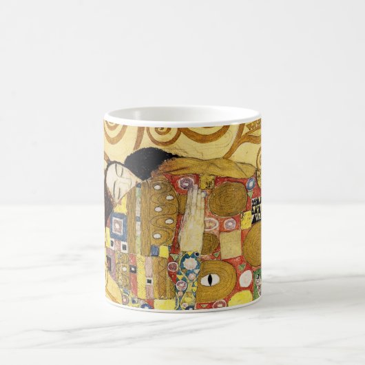 Mug Gustav Klimt , “ The hug ” コーヒーマグカップ (Centre)
