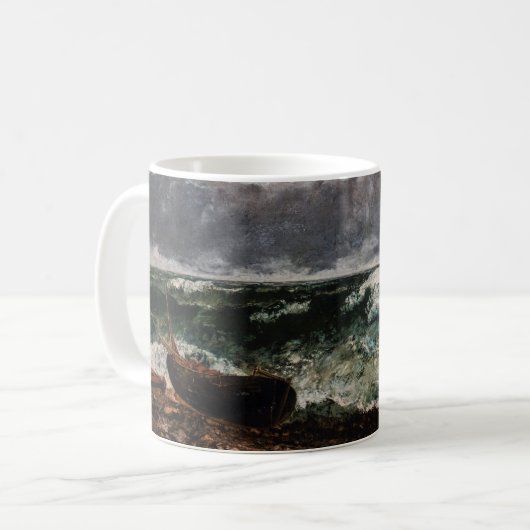 Mug Gustave Courbet - La Mer Stormy / La Vague (Devant gauche)