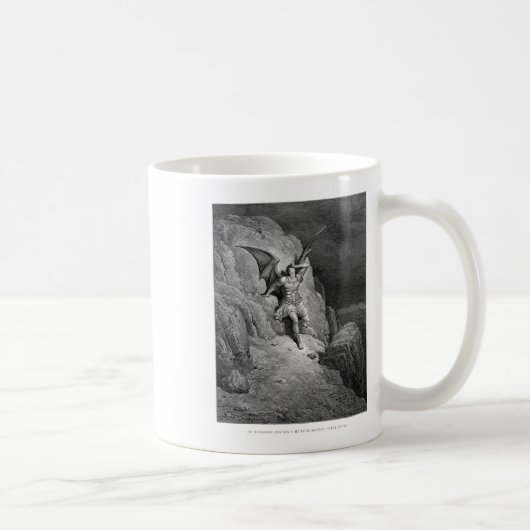 Mug Gustave Dore La Chute De Satan Paradise A Été Perd (Droite)