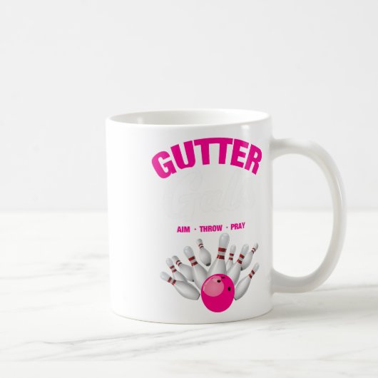Mug Gutter Gals Nom d'équipe de bowling drôle Femmes F (Droite)
