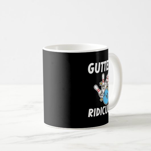 Mug Gutterly Ridiculous Funny Bowling Bowler (Devant droit)