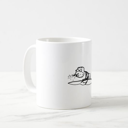Mug Guy Spitting Mème de céréales (Devant gauche)