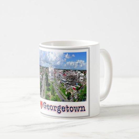 Mug Guyana - Georgetown - I Love - (Devant droit)