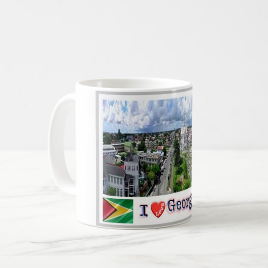 Mug Guyana - Georgetown - I Love - (Devant gauche)