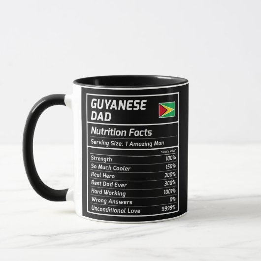 Mug Guyane Papa Nutrition Faits Fiers Guyana (Gauche)