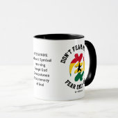 Mug Gye Nyame Adinkra CRAINTE SEULEMENT DIEU Christian (Devant droit)