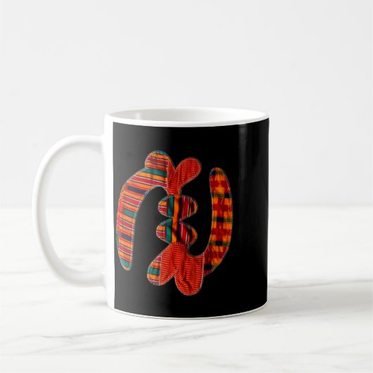 Mug Gye Nyame - African Kente Cloth Symbol Ghana (Gauche)