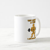 Mug Gym Chat. Motivation drôle (Devant droit)