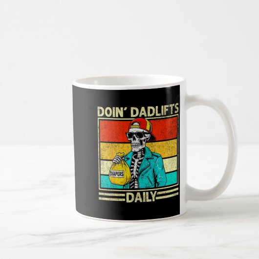 Mug Gym Dad Doin' Dadlifts Daily Men Fathers Day Funny (Droite)