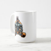 Mug GYM doberman bodybuilder powerlifder chien (Devant gauche)