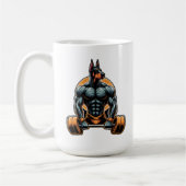 Mug GYM doberman bodybuilder powerlifder chien (Gauche)