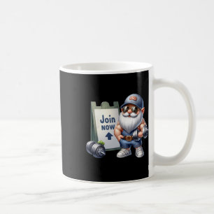 Mug Gym Gnome Graphisme Drôle Avec Dumbbells Pour Homm